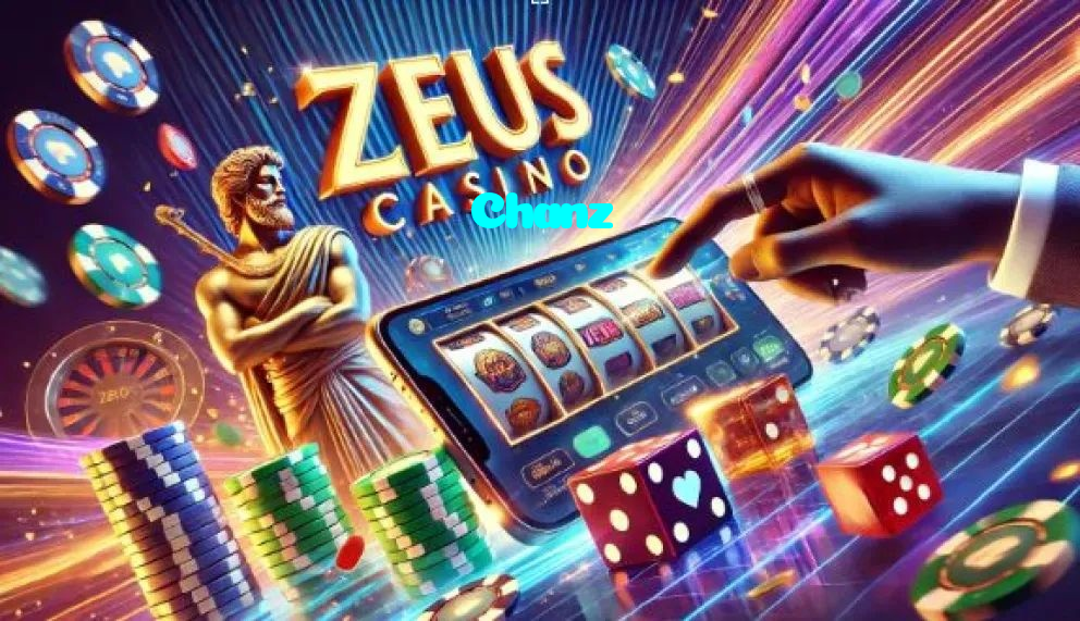 Chanz casino presented on mobile device in Pakistan with slots and live games